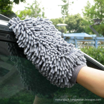 Gant de voiture chenille en microfibre à absorption d&#39;eau super